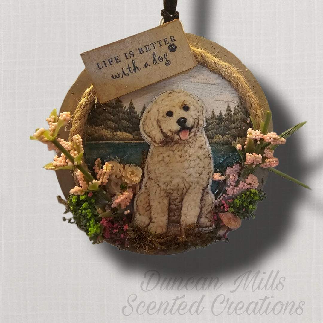 Doodle Signature Hand-Layered Keepsake Car Charm (Scented)