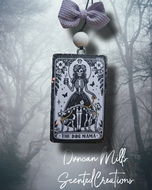The Dog Mama Skelly Freshie | Tarot | Made to order