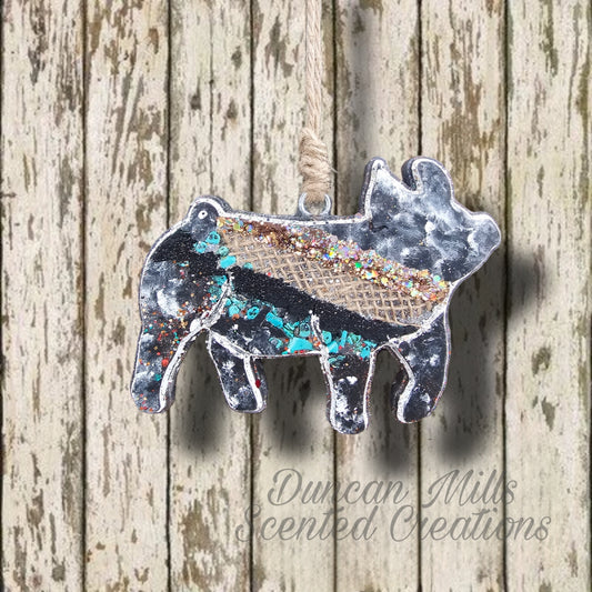 Gilt Show  pig | Burlap |Pig Freshie | Made to order