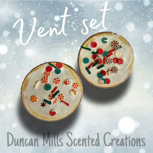 Sugar Cookie vent set | Frosted look |Made to order