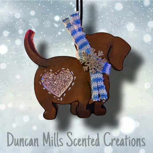 Weenie Dog Freshie  | Scarf | Made to order