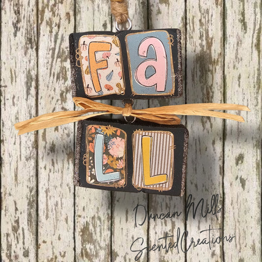 Fall Block Freshie | 2 Tier | Made to order