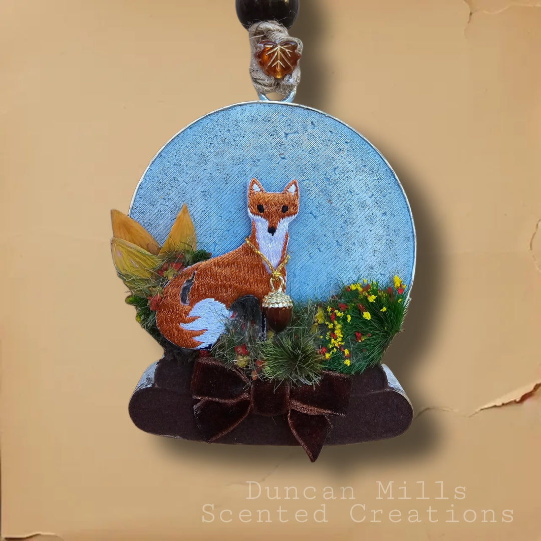 Woodland Fox Crystal Ball Freshie | Apple Maple Bourbon | Ready-to-ship