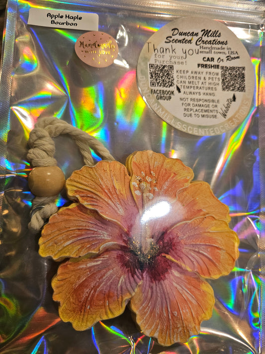 Rts Large 3D Hibiscus  | Apple Maple bourbon scent