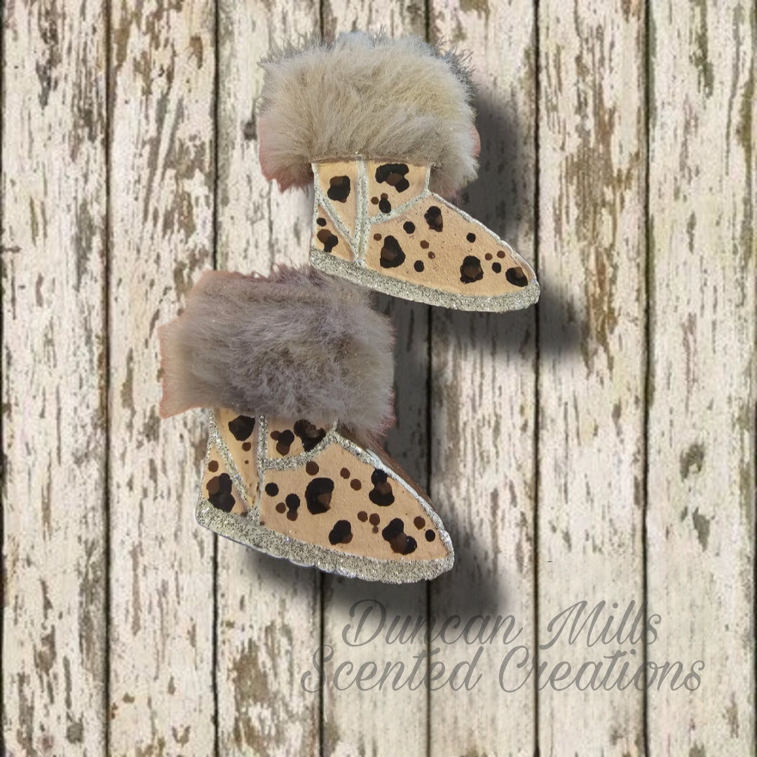 Boots vent set | Velvet texture | Fur | Made to order
