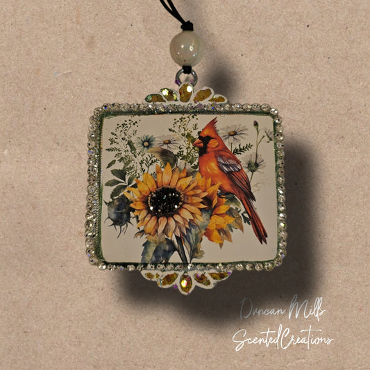 Cardinal Sunflower Freshie | Made to order | Exclusive