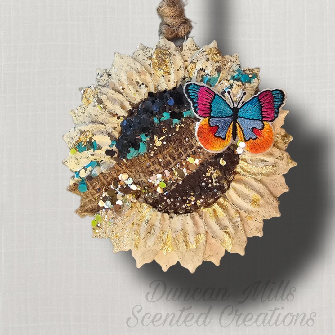 Rts Sunflower Butterfly | One of a kind | Sugar Cookie