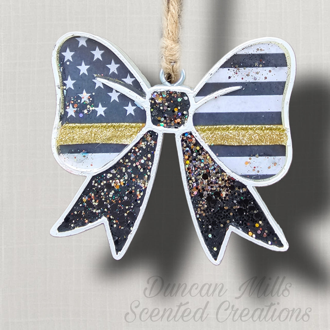 Bow Police Dispatcher Freshie | Yellow Line Freshie | Choose style