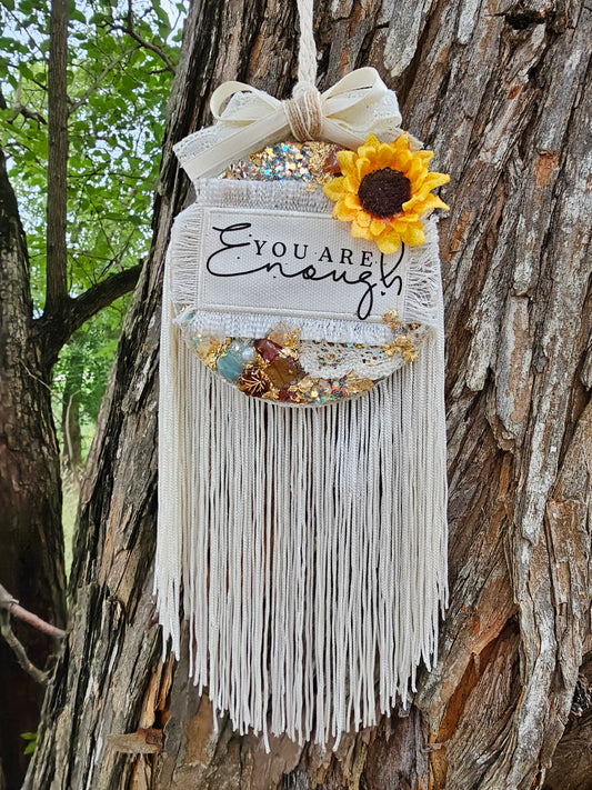 You Are Enough  | One-of-a-Kind  Keepsake Freshie Cashmere Cedar Scent | Large freshie