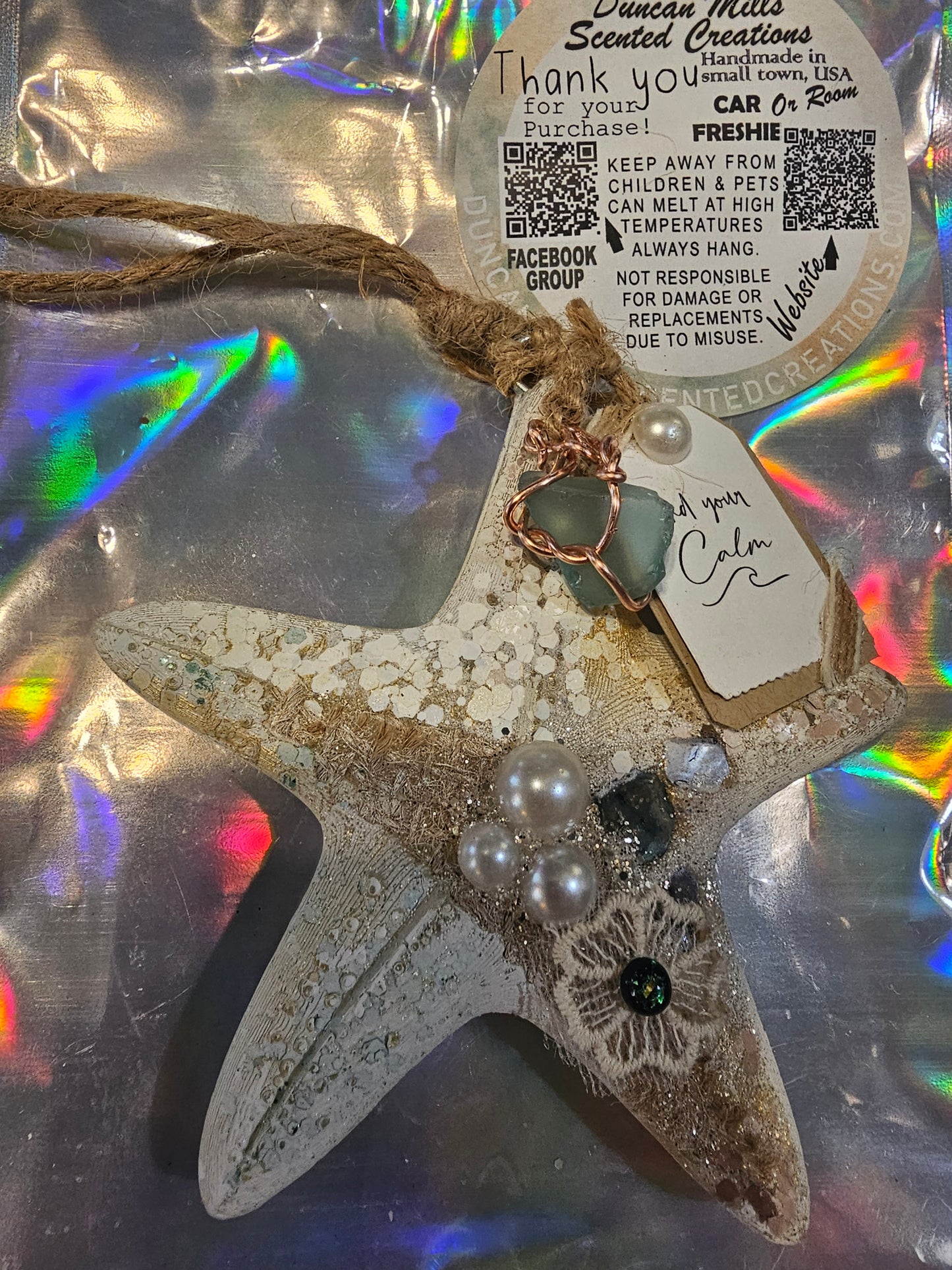 Rts Starfish Freshie  | One of Kind )