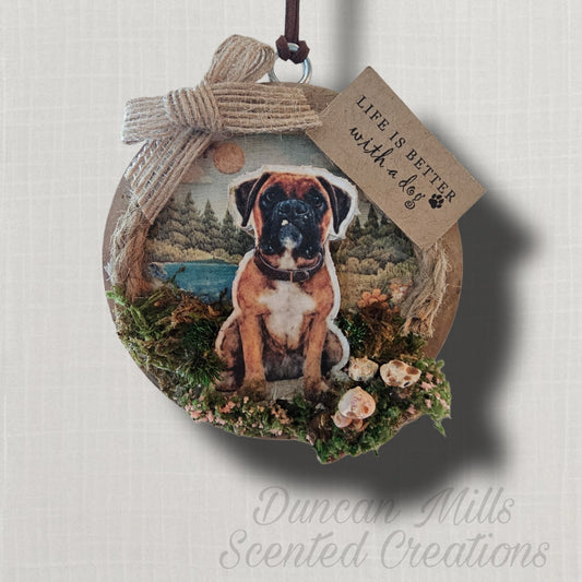 Boxer Signature Hand-Layered Keepsake Car Charm (Scented)