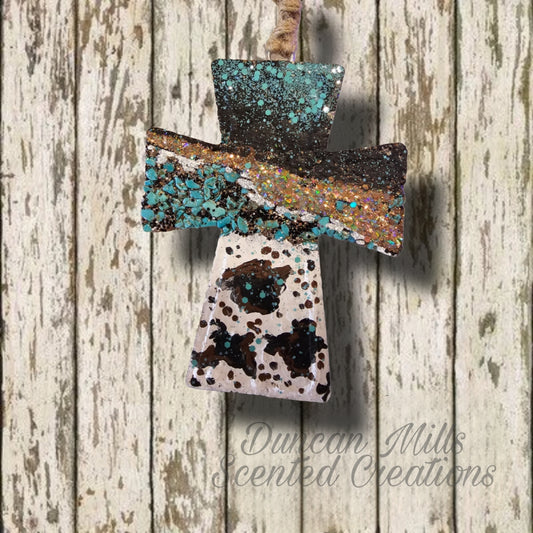 Cross Freshie | Cow Print  | Made to order