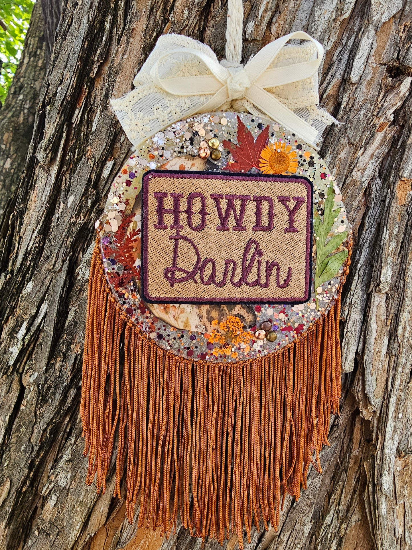 Ready to Ship Howdy Darlin Keepsake Freshie  |Cream Brûlée scent