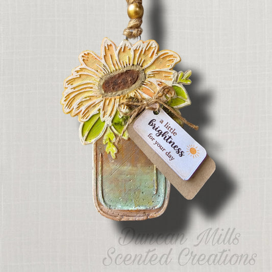 RTS Sunflower Mason Jar Freshie  | Pure Country Scent