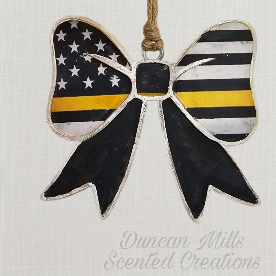 Bow Police Dispatcher Freshie | Yellow Line Freshie | Choose style