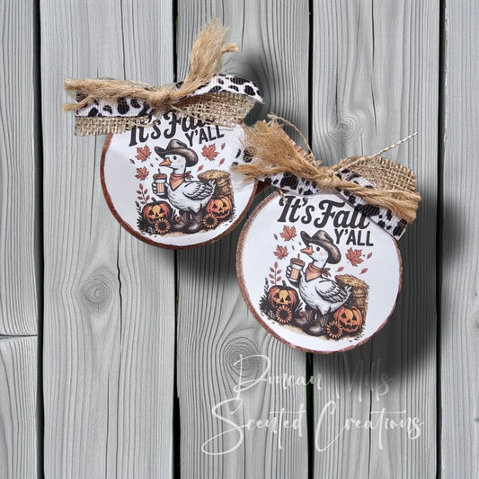 It's fall Y'all vent set| Made to order