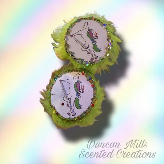 Turning 50 vent clips | Unicorns | Fuzzy | Made to order