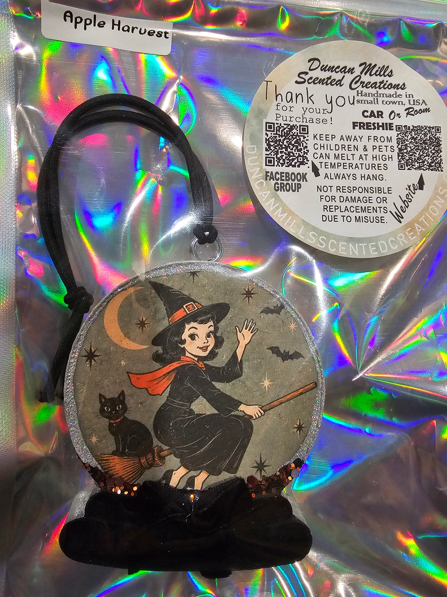 Ready-to-ship Crystal Ball Freshie | Apple Harvest Scent