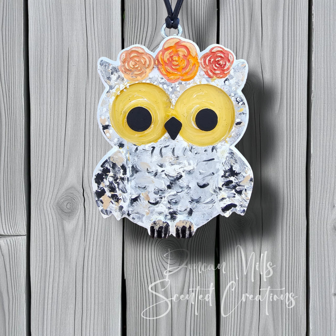Owl Freshie  | Hand Painted | Made to order