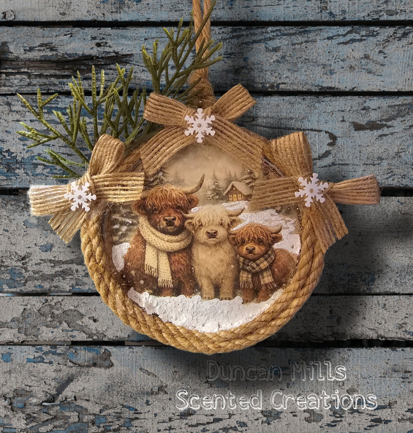 Winter Highland Trio Freshie | Cow Lovers |Exclusive | Choose Scent from list