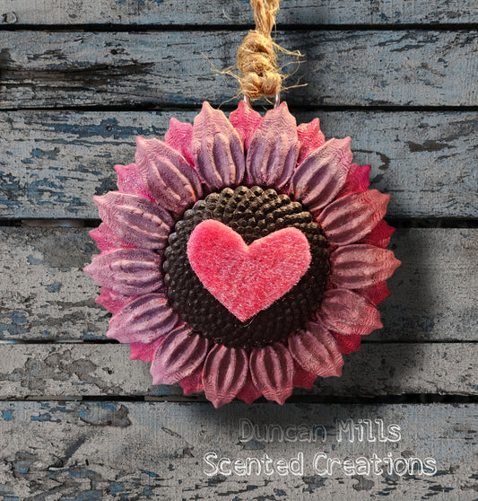 Wildflower Love Sunflower Freshie | Handmade Car Air Freshener |Creme Brulee