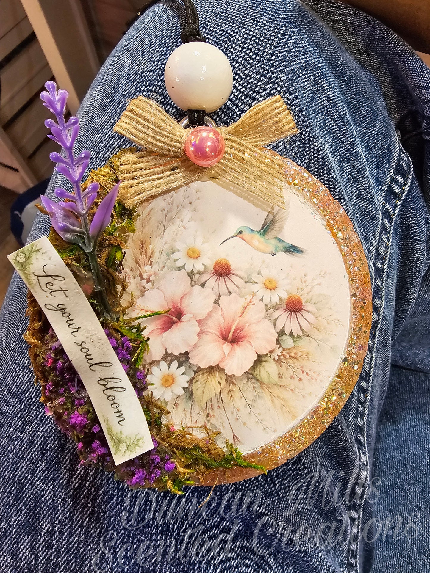 Let your soul Bloom Freshie  |Hummingbirds | Flowers | Made to order