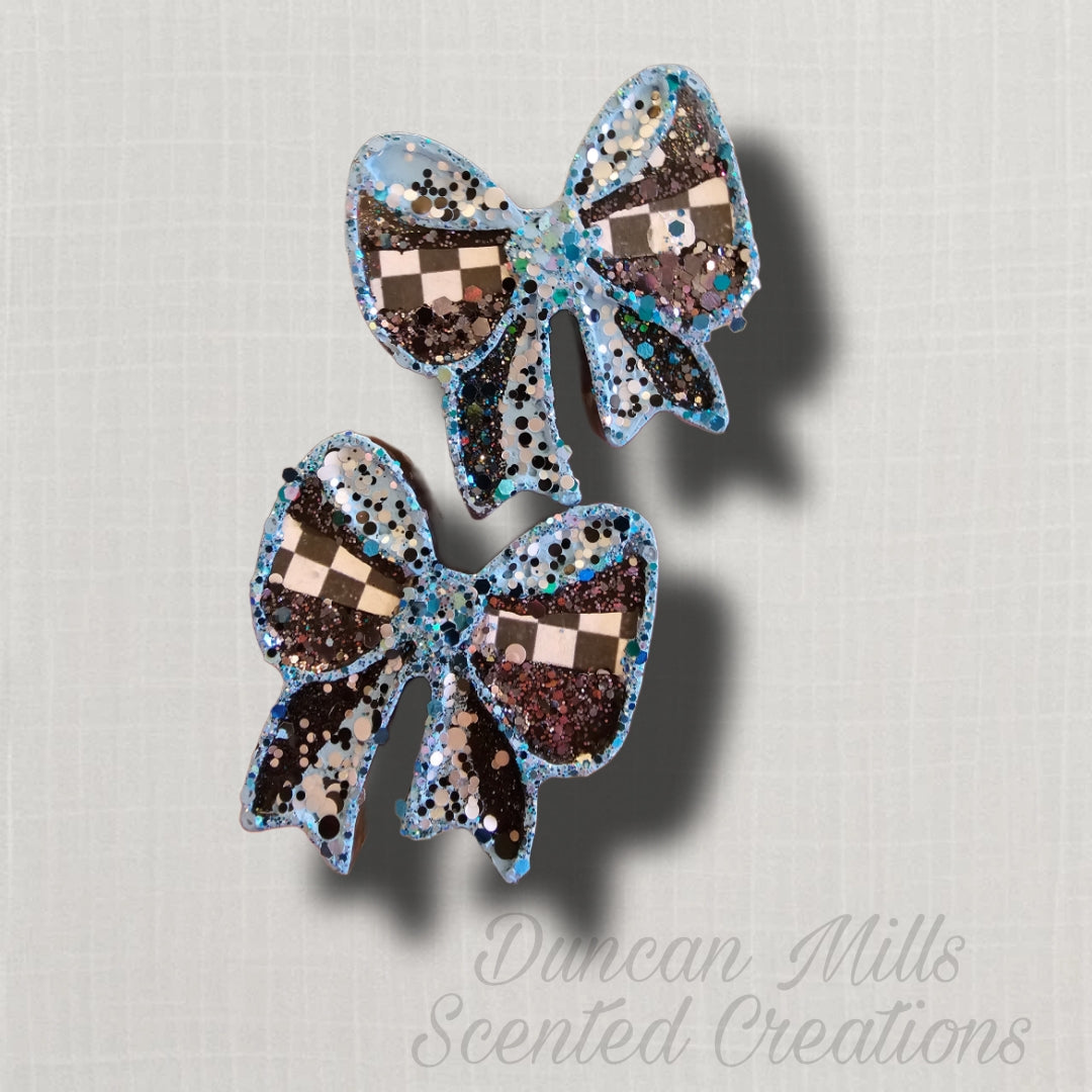Bow vent  set | Choose color | Glitter  | Cow Print | Made to order