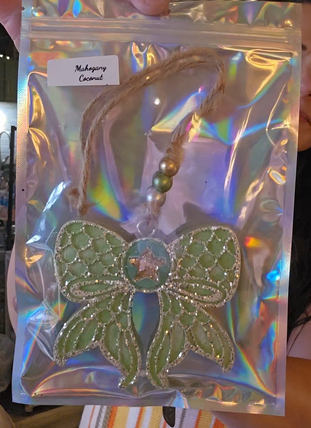 Rts Mermaid Bow Freshie  | Mahogany Coconut Scent