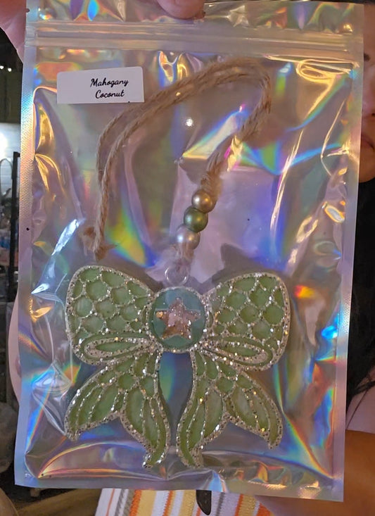 Rts Mermaid Bow Freshie  | Mahogany Coconut Scent
