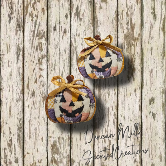 Patched Jack-O'Lantern Pumpkin vent set| Made to order