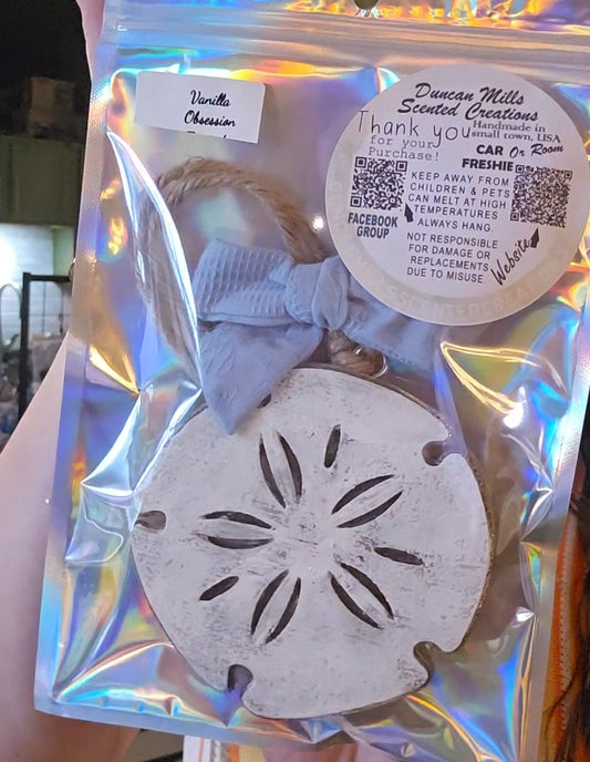 Rts Sand Dollar Freshie | Vanilla Obsession Scent