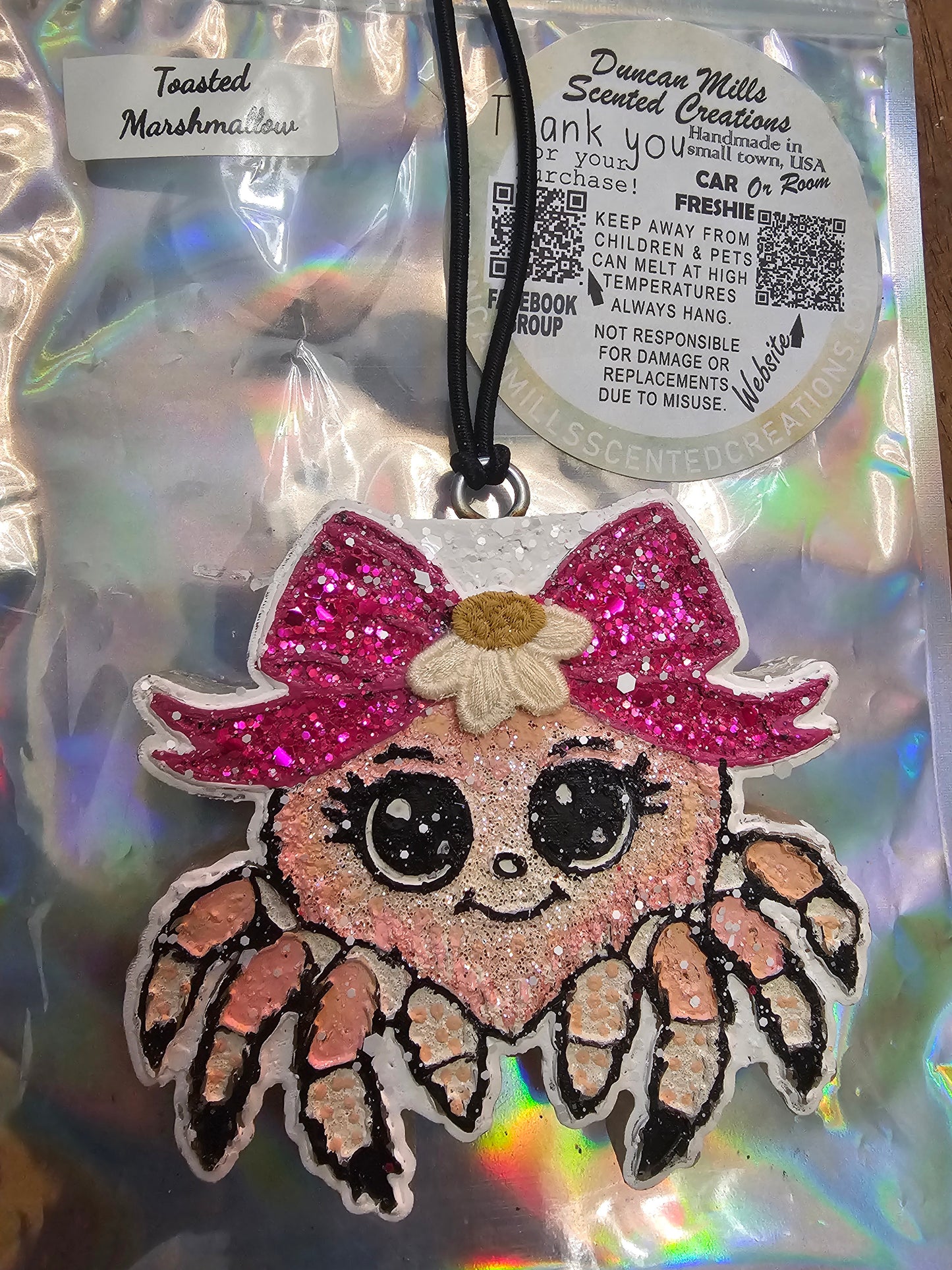 Rts Freshie | Jumping Spider | Spring Flower | Toasted Marshmallow
