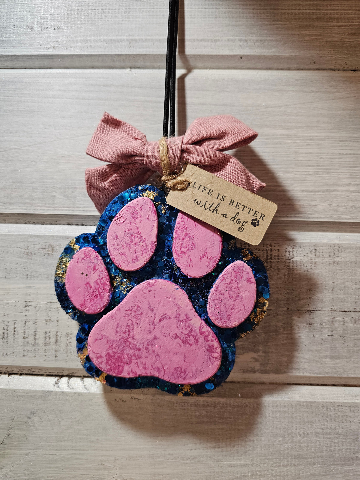 Paw Print freshie | Life is Better with a dog