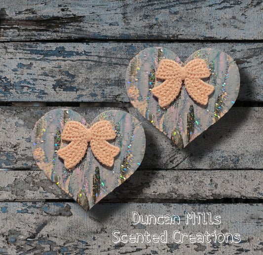 Painted Brush Strokes Heart Vent Set  | Freshie