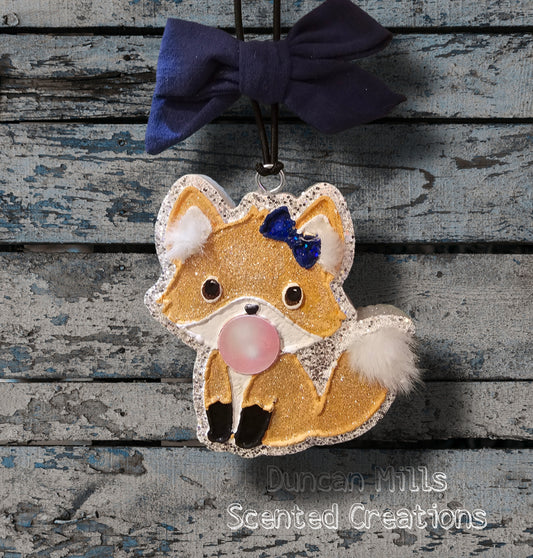 Fox with bubble Freshie | List scent | Made to order