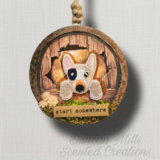 Embroidered Patched Puppy freshie