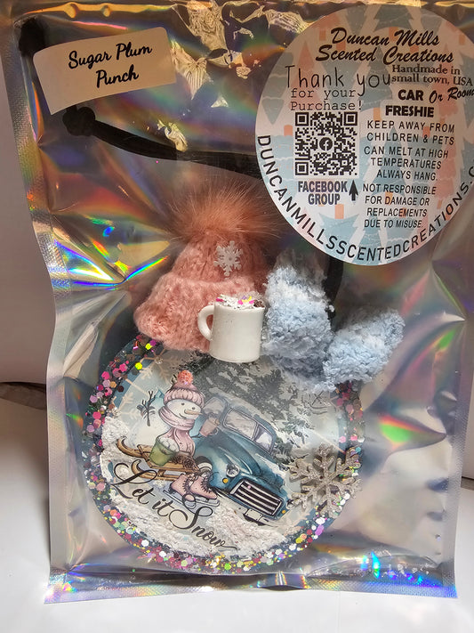 Premade Rts Let it snow freshie 4 inch