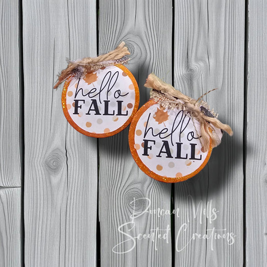 Hello Fall vent set| Made to order