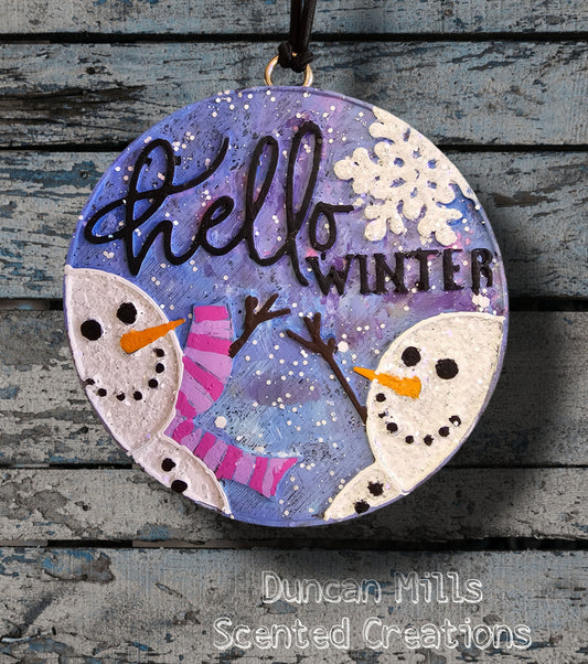 Hello Winter | Large Freshie | Made to order