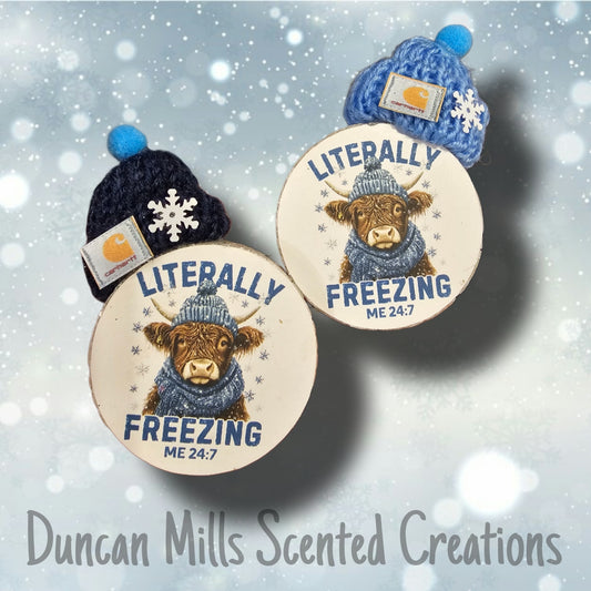 Literally Freezing Vent Set | Cow Lovers | Highland Cows | Choose Scent from list