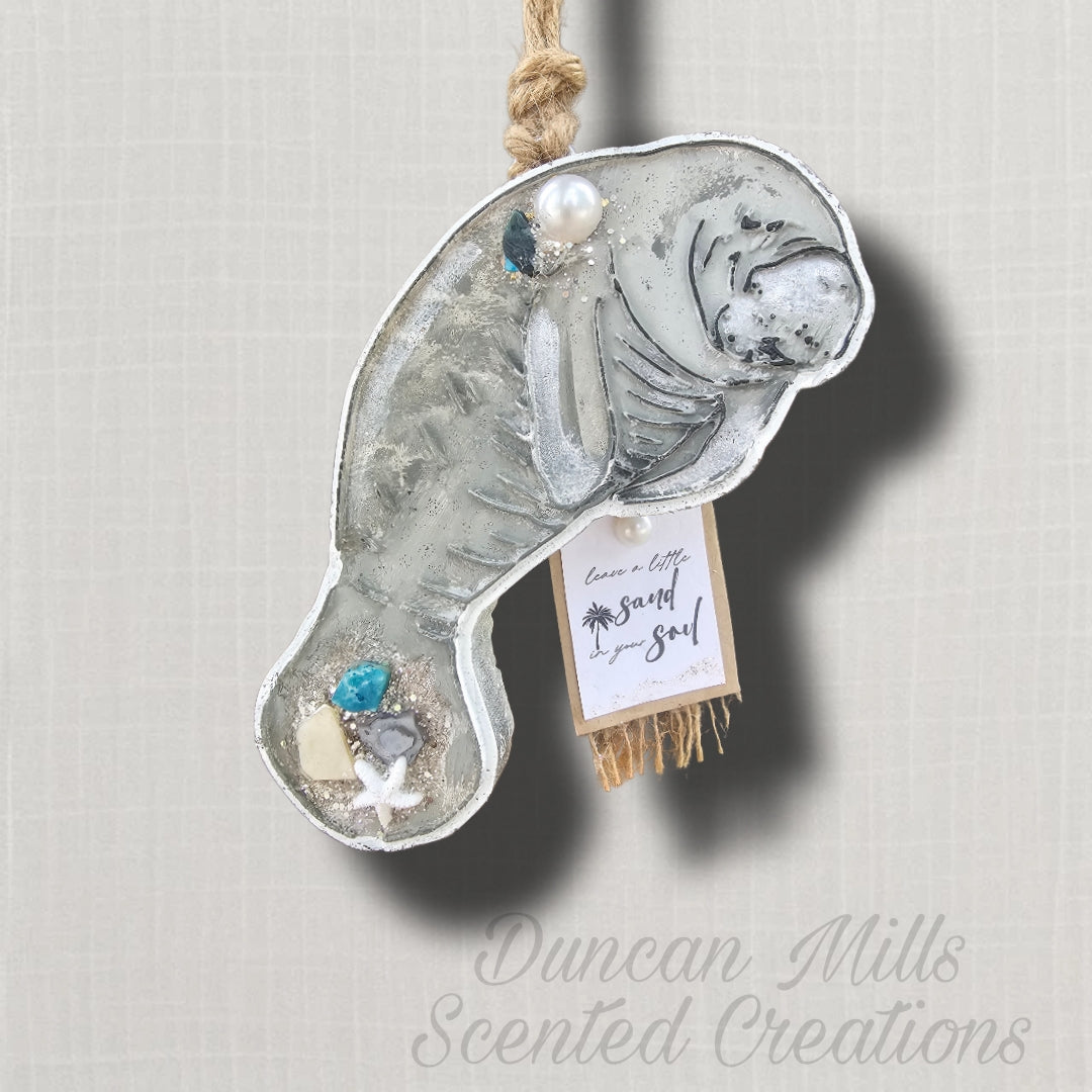 Rts Manatee Freshie  | Beach Bum Scent  | Embellished