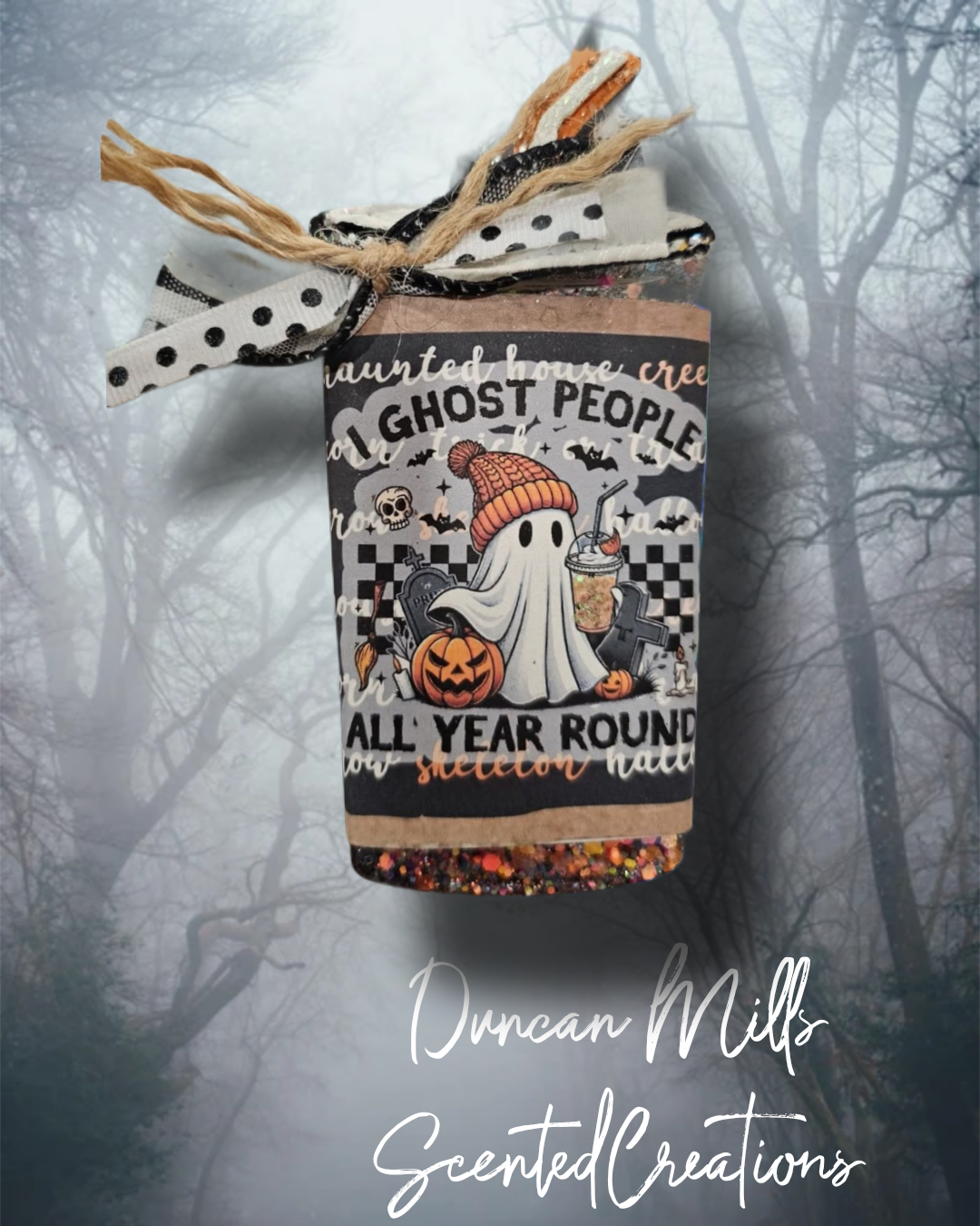 Iced Coffee Freshie | I Ghost People All Year Round Freshie| Halloween | Made to order  | Fall