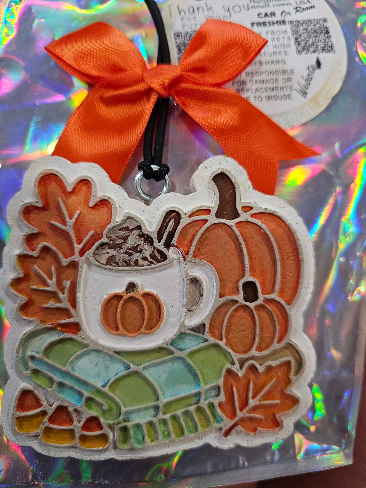 Cozy Fall Pumpkin & Coffee – One-of-a-Kind Freshie | Sweater Weather Scent